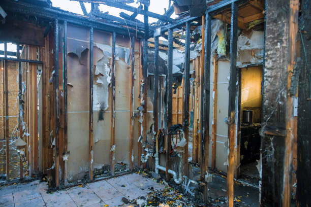 Professional Fire Damage Removal technician working in Oakland, MO